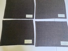 Dansk RITA PUOTILA Set of 4 Placemats 100% Linen Burnt Umber Finland Vtg Unused picture