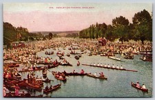 Henley-on-Thames Regatta England Vintage Postcard River Thames 1900s F470 picture