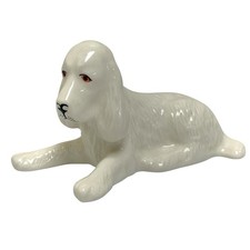 Vintage Donegal Parian China Spaniel Dog Puppy Figurine 1980s Made In Ireland picture