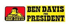 Ben Davis for President Bumper Sticker 100% Authentic, Model:, Sport & Outdoor picture