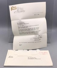 Vintage Hotel Fremont Las Vegas Correspondance Letter 1964 picture