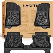 LASFIT Floor Mats for Jeep Gladiator JT 2020-2025 2026 All Weather TPE Custom Fi picture