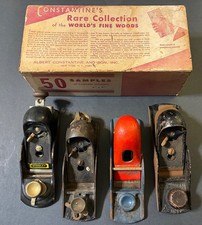 4 VINTAGE STANLEY PLANES: 2 England 2 U.S.A. + Vintage CONSTANTINE’S 50 SAMPLES picture