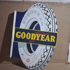 Good Year porcelain Enamel Sign  36 x 23 Inches 2 Sided picture