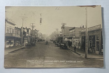 1916 RPPC PORT ANGELES WA FRONT STREET P WISCHMEYER SJ LUTZ & CO CLOTHING picture