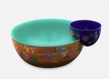 Disney Encanto Luisa Camilo Dolores Bruno Huge Chip & Dip Bowl 2pc Set- NIB picture