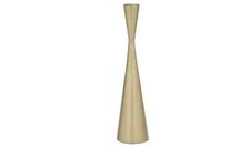 Godinger Gold Finish Hourglass Tapered Candlestick 7.5
