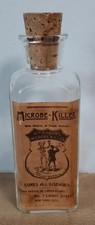 Vintage WM Radams Medical Bottle Microbe-Killer Skeleton Pharmacy 1887 A7 Repro picture
