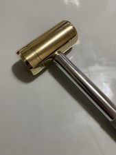 2 lb Brass Hammer 3/4” Knurled Aluminum Handle 9.5” Non-Sparking Head picture