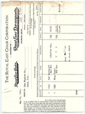 1924 Royal Easy Chair Corp. Sturgis, MI Paid Billhead picture