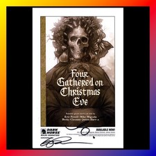 FOUR GATHERED ON CHRISTMAS EVE Signed ART PRINT Becky Cloonan ERIC POWELL New picture