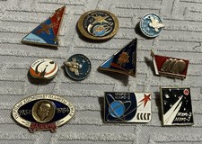Soviet Russian USSR Space Program Badges 1 picture