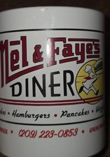 Vintage Mel's Diner Coffee Mug Historic Jackson California Shakes Burgers picture