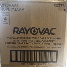Rayovac Virtually Indestructible LED Flashlight with Batteries DIY3AAA1 - 4 PACK picture
