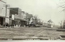 Elgin KS Kansas 1910s Main Street View RPPC Photo Postcard COPY picture