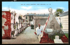 St Louis Cemetery Paul Morphy 1940 Linen Postcard New Orleans picture