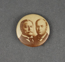 Vintage Taft and Sherman 1908 Presidential Campaign Pinback Button picture