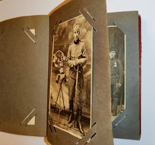 Old vintage Album with photos of Soldiers, Army... picture