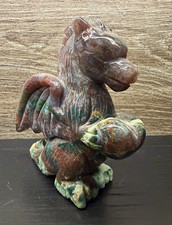Beautiful Ocean Jasper Crystal Dragon Carving Reiki Healing Gift  picture