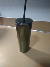 Starbucks, Rare, Olive Green, Stainless Steel Anna/Tiana picture