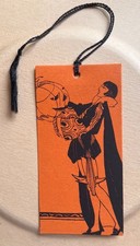 🎃Antique c.1920s HALLOWEEN BRIDGE TALLY Card Game Unused Excellent Condition picture