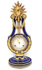 Franklin Mint - Victoria & Albert Museum - Marie Antoinette Lyre Clock w/key picture