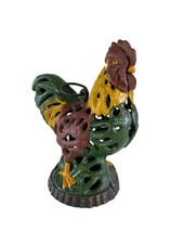 Vintage Cast Iron Chicken Rooster Chicken lantern 9