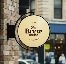 360° Rotating Light Box Sign, Outdoor LED Business Logo, Custom Storefront Sign picture