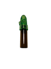 Plastic & Glass Amber Bullet Tobacco Snuffs | Medium | Green picture