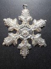1997 Gorham Sterling Silver Snowflake Ornament picture