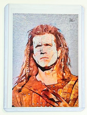 William Wallace Platinum Plated Artist Signed “Braveheart” Trading Card 1/1 picture