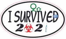I Survived 2021 Vinyl Sticker Car Truck Vehicle Bumper Decal picture