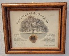 Historic TREATY OAK 1992 Framed Relic AUSTIN Texas COA No. 6662 ☆ Poisoned Tree picture