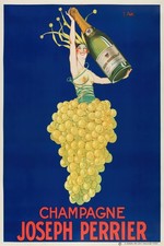 🍾 Vintage Champagne Joseph Perrier Poster - 24x36” Premium Matte Print picture