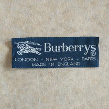 Vtg Burberry London Replacement Tag Navy Blue Pursum Fabric Sew In Label  picture