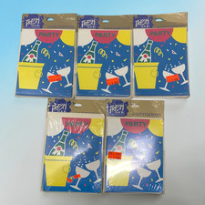 Lot of 5 Vintage 1980's-90's Party Invitations Sealed Fresh Look Memphis Design picture