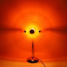 Bauhaus-inspired Retro Bedside Table Lamp - WabI-Sabi Ambient Pure Orange Light picture