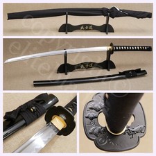 Musashi Lotus PRAYING MANTIS Hand Forged Clay Tempered Samurai Katana Sword  picture
