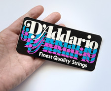 Vintage D'Addario Guitar Strings Decal - Dealer Advertising 1980s picture