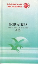 Air Algerie timetable 1993/06/27 picture