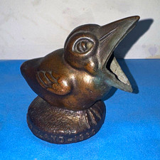1936 Bronze Metal Duck Head Figurine on Base,3D Effect, Ashtray Great Lakes Expo picture