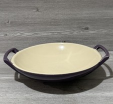 Le Creuset Wok Dish 20cm Cassis Deep Purple Retired Color NWT picture