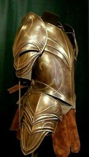 Medieval LOTR Elven Armor Cuirass With Pauldrons Bracers  Tassets Christmas  picture