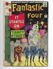 Fantastic Four 29 1964 Marvel Comics G/VG 3.0 Uatu Thing Human Torch Red Ghost picture