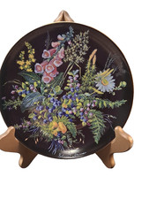 Set Of 2 Floral Plates Treasures of the Forest 1991 Schumann Germany picture
