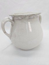 Antique H Burgess Burslem Stone China 2 Handle Vase Urn Victorian Crazing 5.5