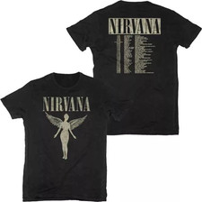 Nirvana 1993 In Utero 2-Sided Tour T-Shirt Reprint picture