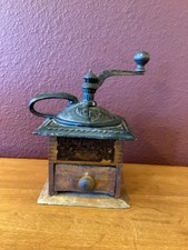 Antique Cha’s Parker Co National Coffee Mill With Cast Iron Top picture
