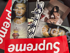 Supreme x Larry Clark Sticker Lot /Novelty Stickers Plus Banner Age 16+ picture