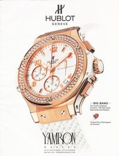 2007 Original HUBLOT GENEVE YAMRON JEWELERS Ceramic Watch Timepiece Print Ad picture